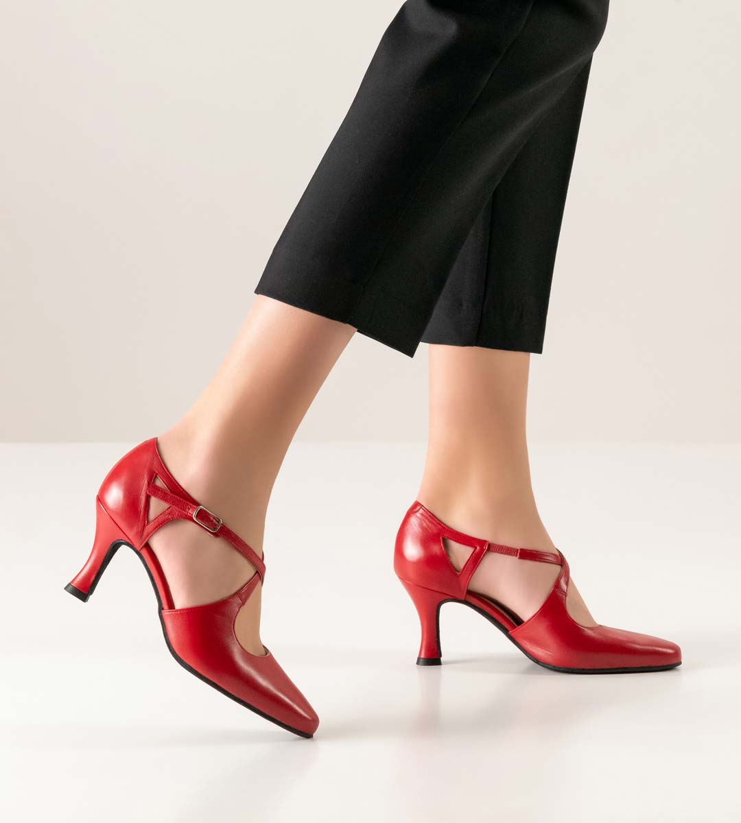 Chaussures de danse pour femmes Werner Kern Tango en rouge