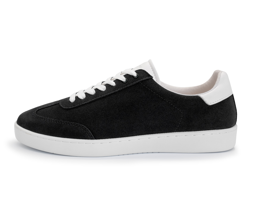 Dance sneakers for women in black suede with white PU sole 7015 by Anna Kern.