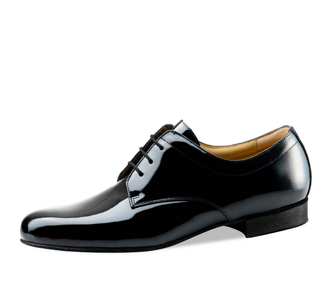 Chaussures de danse standard pour hommes de Werner Kern en vernis noir 