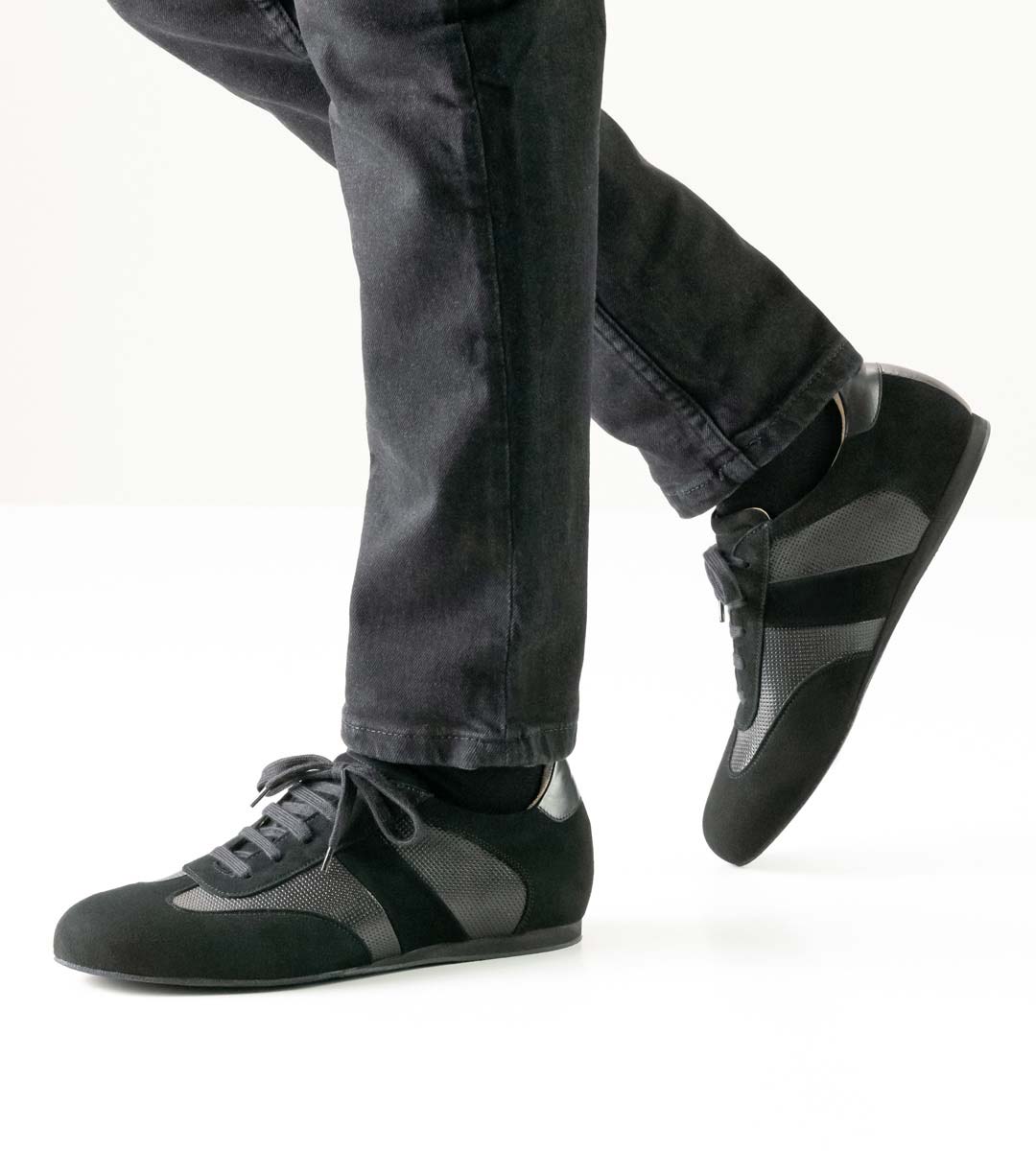 Chaussures de danse pour hommes Werner Kern en noir pour semelles lâches