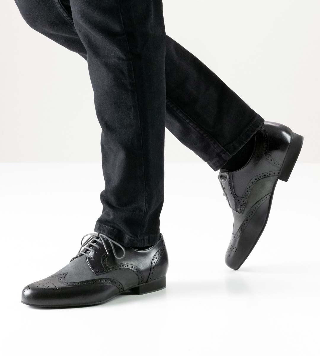 Werner Kern Chaussures de danse pour hommes Tango en noir et gris